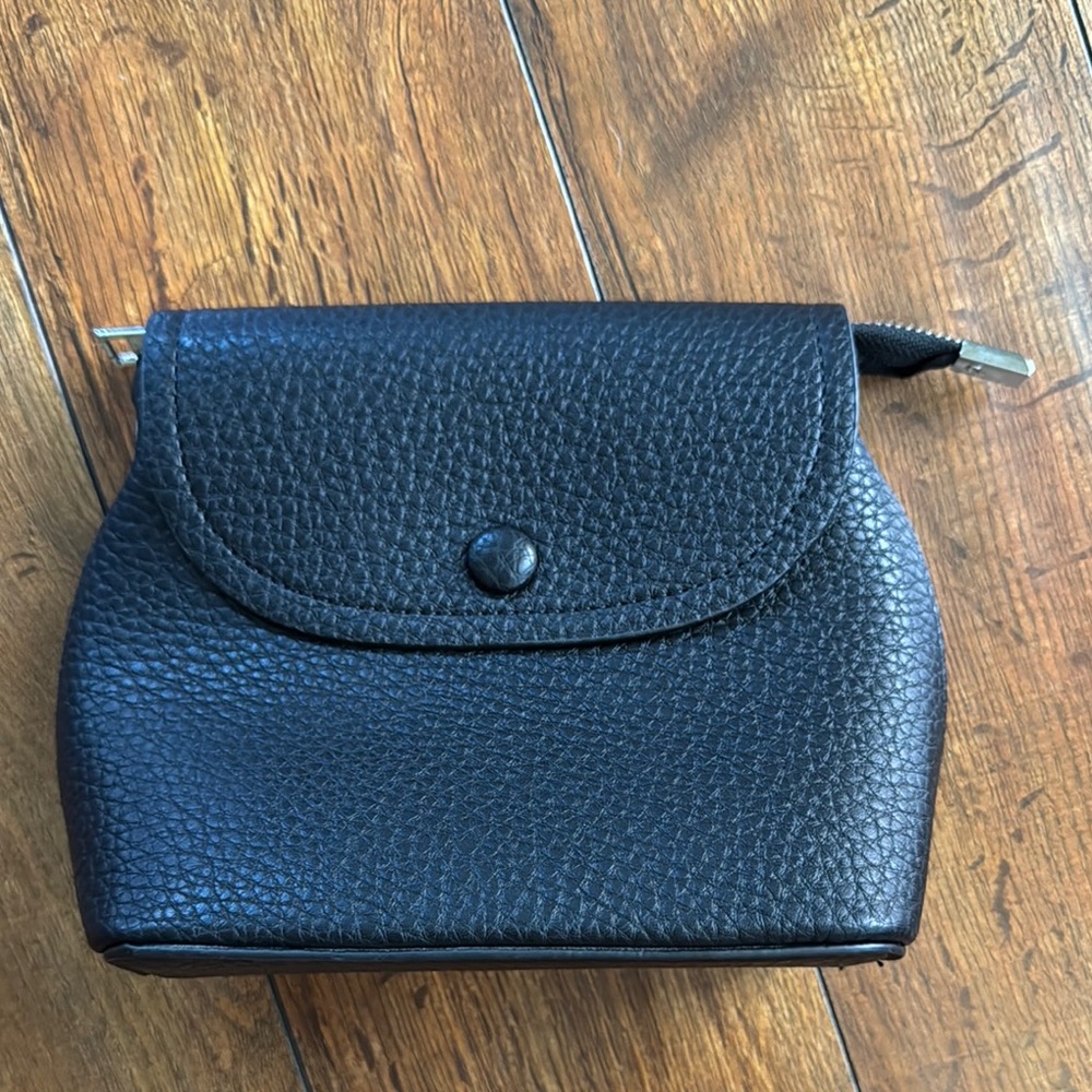 Antik Kraft Black Mini Bag Sophisticated Pebbled Leather